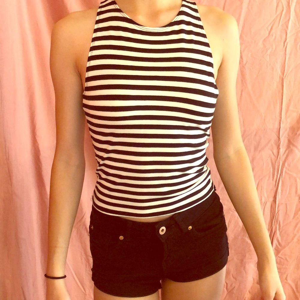 5/$25 Stripped Fitted Halter